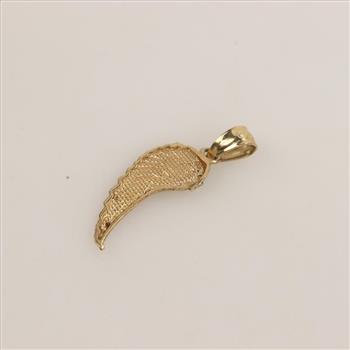 10kt Gold Wing Pendant