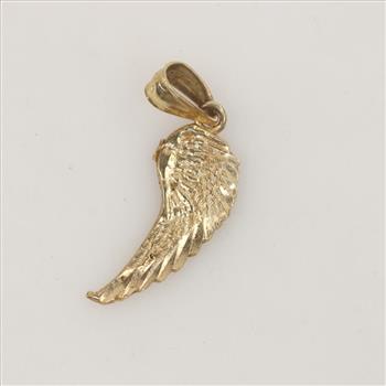 10kt Gold Wing Pendant