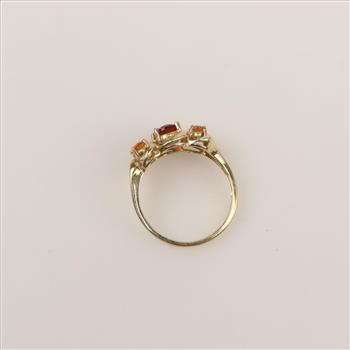 10kt Gold Yellow And Golden Quartz Ring