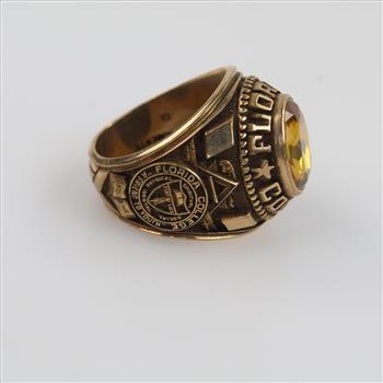 10kt Gold Yellow Stone Class Ring