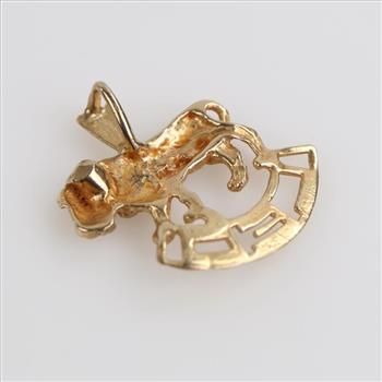 10kt Gold Zodiac Leo Pendant