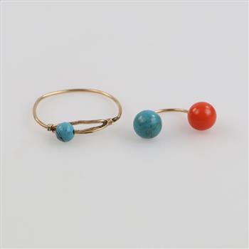 10kt GP Beaded Jewelry, 2 Pieces