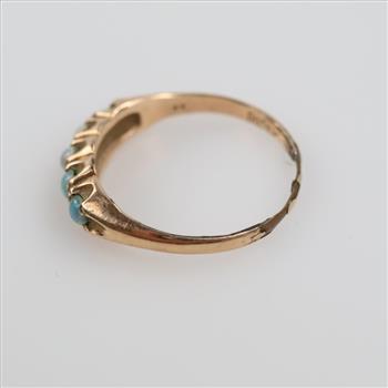 10kt GP Blue Stone Ring
