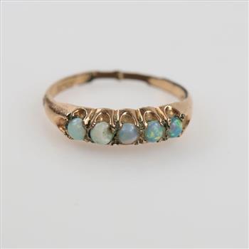 10kt GP Blue Stone Ring