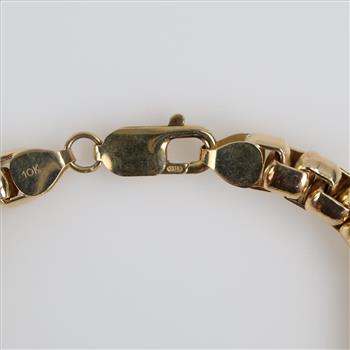 10kt GP Box Link Bracelet