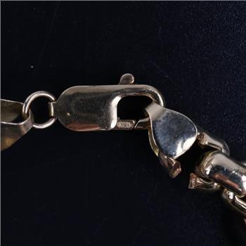 10kt GP Box Link Bracelet