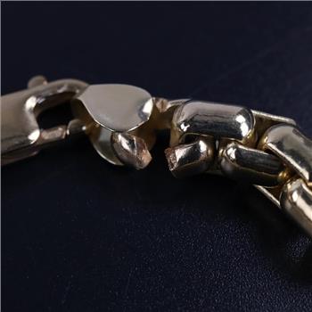10kt GP Box Link Bracelet