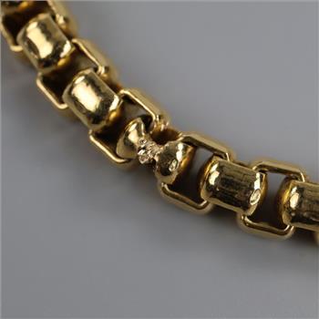 10kt GP Box Link Bracelet