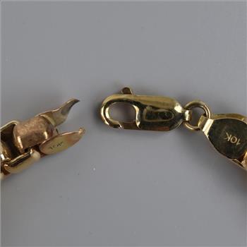 10kt GP Box Link Bracelet