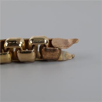 10kt GP Box Link Bracelet