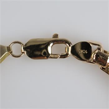 10kt GP Box Link Bracelet