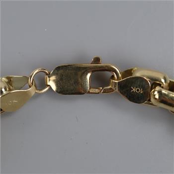 10kt GP Box Link Bracelet