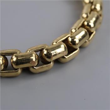 10kt GP Box Link Bracelet