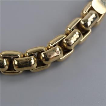 10kt GP Box Link Bracelet