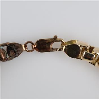 10kt GP Box Link Bracelet