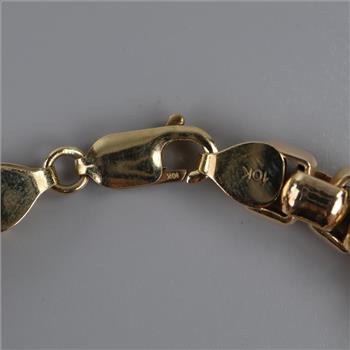 10kt GP Box Link Bracelet