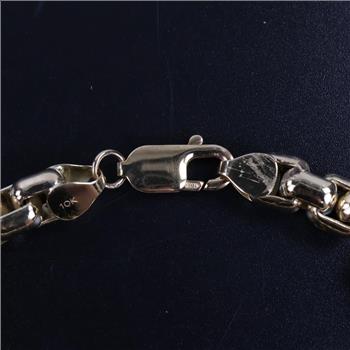 10kt GP Box Link Bracelet