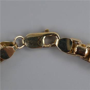 10kt GP Box Link Bracelet