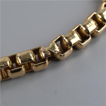 10kt GP Box Link Bracelet