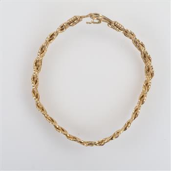 10kt GP Braided Bracelet