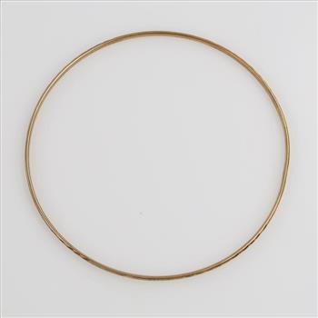 10kt GP Carved Bangle Bracelet