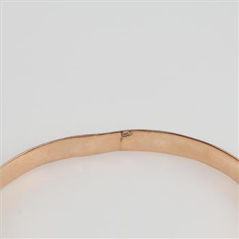 10kt GP Carved Bangle Bracelet