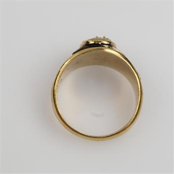 10kt GP Clear Stone Class Ring