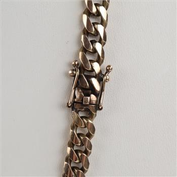 10kt GP Curb Chain Necklace