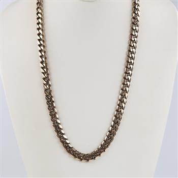 10kt GP Curb Chain Necklace