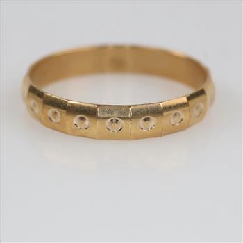 10kt GP Embellished Band