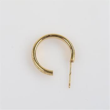 10kt GP Hoop Earring