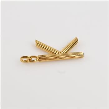 10kt GP Letter K Pendant