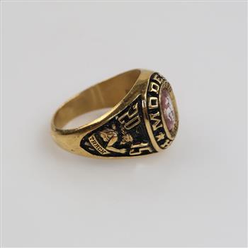 10kt GP Pink Stone Class Ring