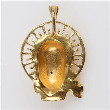 10kt GP Religious Hollow Pendant