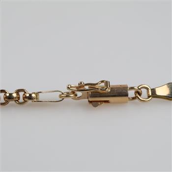 10kt GP Rolo Link Necklace