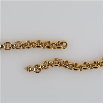 10kt GP Rolo Link Necklace