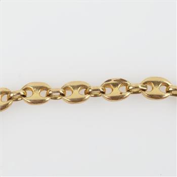 10kt GP Semi-Hollow Bracelet