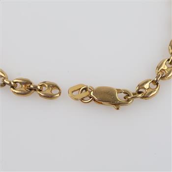 10kt GP Semi-Hollow Bracelet