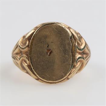 10kt GP Signet Ring