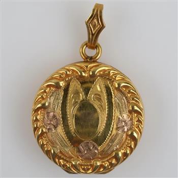 10kt GP Tri-color Locket