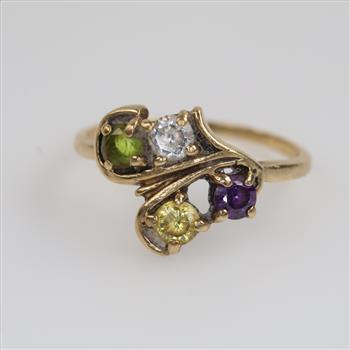 10kt Multi-Color Stone Ring