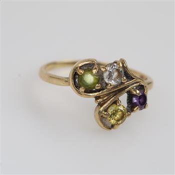 10kt Multi-Color Stone Ring