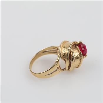 10kt Red Stone Ring