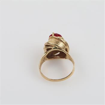 10kt Red Stone Ring