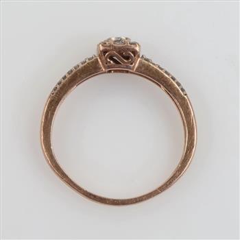 10kt Rose Gold Diamond Ring