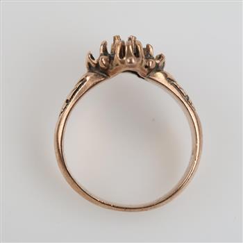 10kt Rose Gold Ring Setting