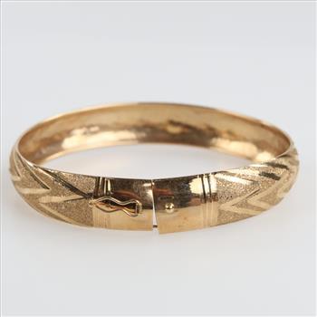 10kt Semi-hollow Gold Bracelet