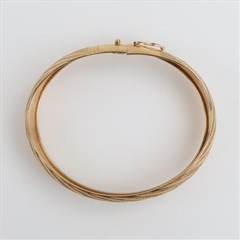 10kt Semi-hollow Gold Bracelet