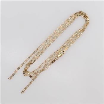 10kt Tri Color Gold Necklace