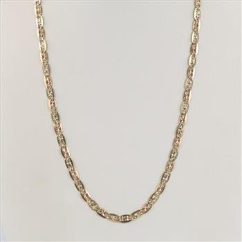 10kt Tri Colored Gold Necklace